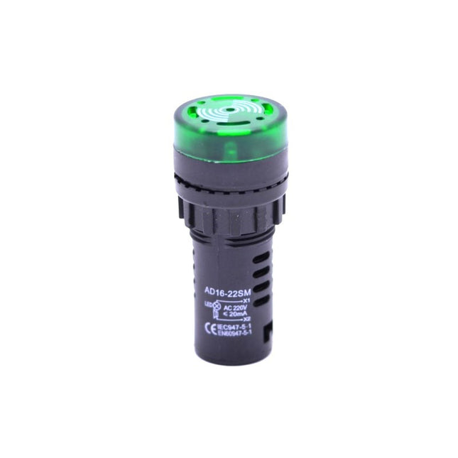 Indicator alarma lumina led verde 220V - Aparataj electric
