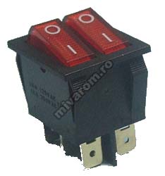 Intrerupator dublu led on/off