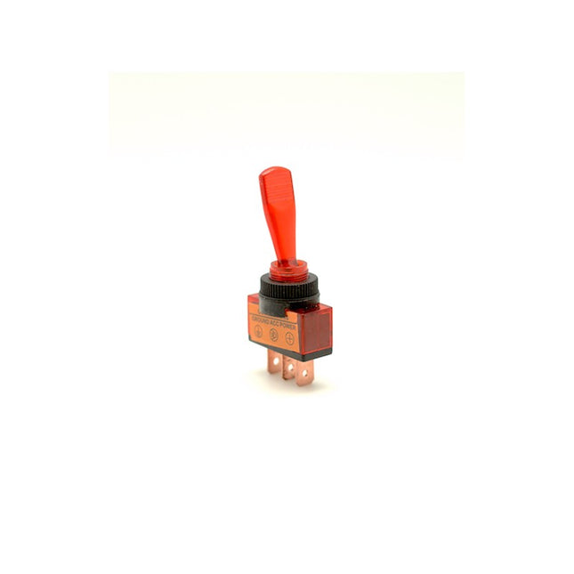 Intrerupator basculant 12V plastic rosu - Aparataj electric