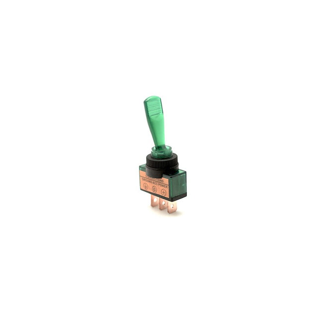 Intrerupator basculant 12V plastic verde - Aparataj electric