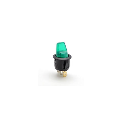 Intrerupator basculant led verde pentru protectie