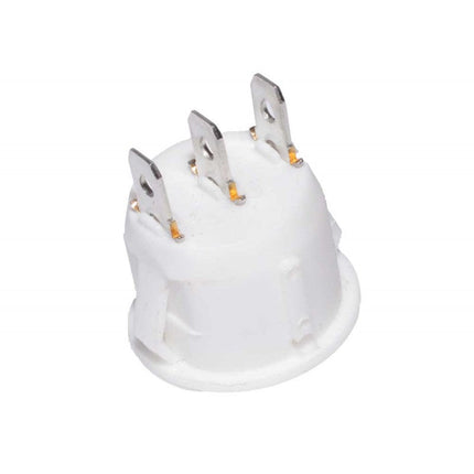 Buton intrerupator rotund alb 6A 250V AC