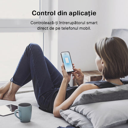Intrerupator inteligent de perete TP-Link Tapo S210, 1 canal, 600 W (necesita hub Tapo) - imagine 2