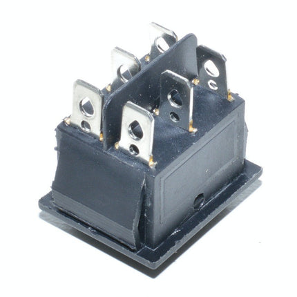 Buton intrerupator lat negru on-off-on revenire 16A 250V