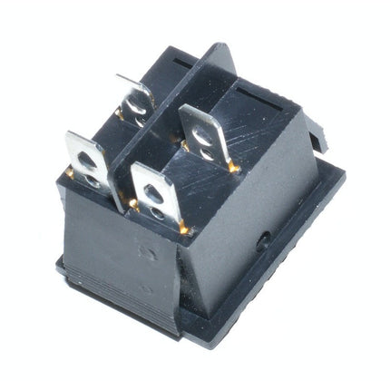 Buton intrerupator lat negru ON-OFF revenire 16A 250V