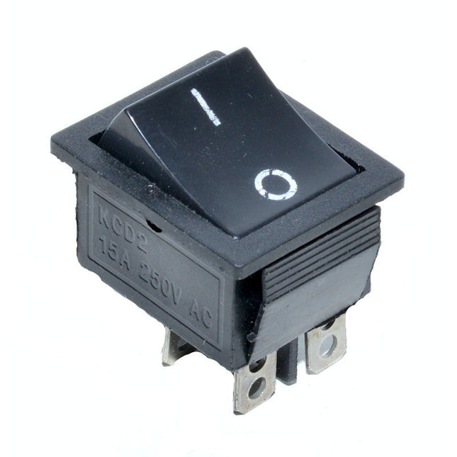 Buton intrerupator lat negru ON-OFF 4 15A 250V - Aparataj electric