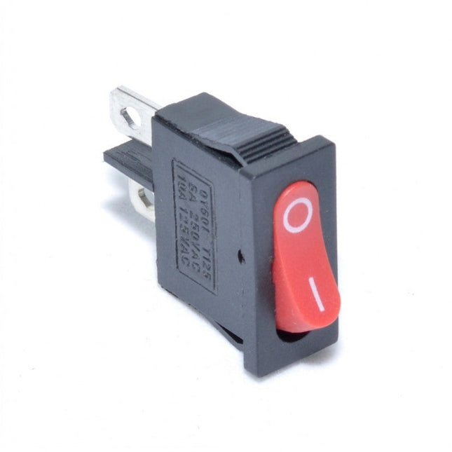 Buton intrerupator mic rosu 2 contacte - Aparataj electric