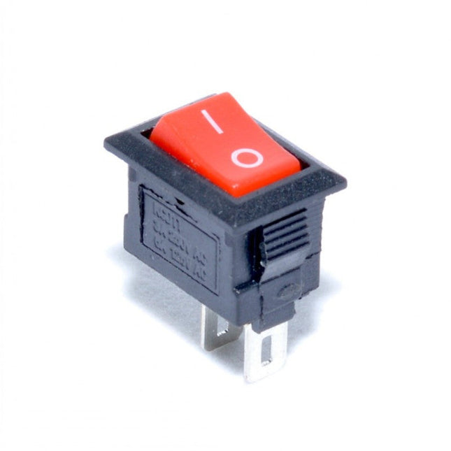 Buton intrerupator mic rosu ON-OFF 2 - Aparataj electric