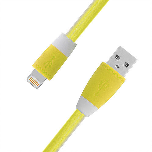 Cablu microusb cauciucat mufe plastic galben - Accesorii tablete si smartphones