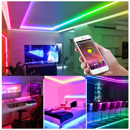 Kit banda led RGB bluetooth telecomanda, 10m