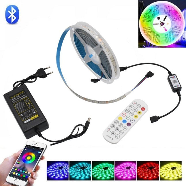 Kit banda led RGB bluetooth telecomanda, 5m