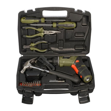 Kit surubelnita cu acumulator Heinner VTE002, 3.6 V Li-Ion, 4.5 Nm, cu unelte de mana si 20 biti