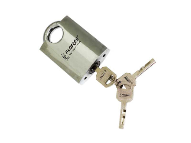 Lacat inox cu protectie de 50mm