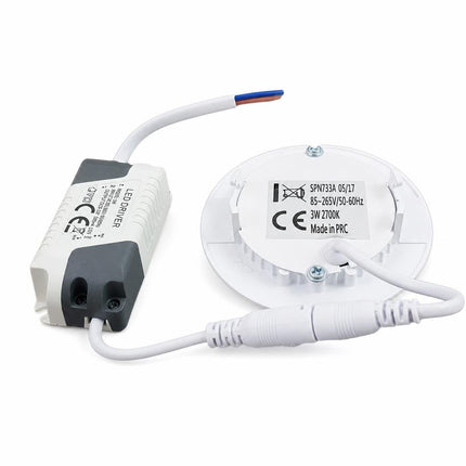 Lampa LED plafoniera rotunda 3W 2700K SLIM (ST) FI85 SPN7334