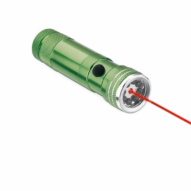 Lanterna 8 leduri + laser