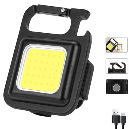 Lanterna breloc cu 1 LED COB include acumulator litiu si cablu incarcare micro USB + magnet + carabiniera TL-9464 TED004208