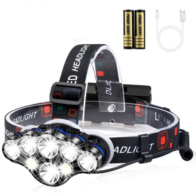 Lanterna cap 8 LED-uri accesorii incluse LED
