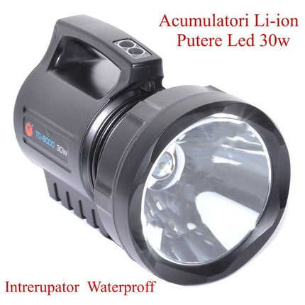 Lanterna LED profesionala HIGH POWER 30W