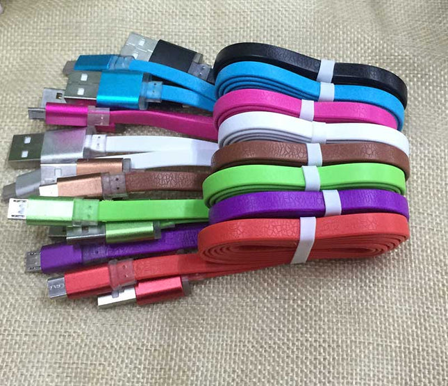 Cablu Iphone imitatie piele verde - Accesorii tablete si smartphones
