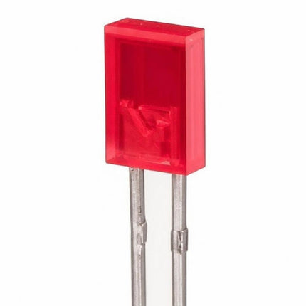 Led 2x5mm dreptunghiular rosu