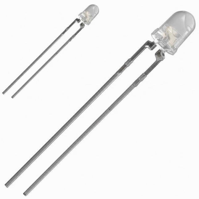 Led 3mm alb transparent