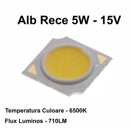 Dioda led COB 5W 15V lumina 5mm