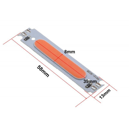 Bara led mini COB 12V rosu 2W