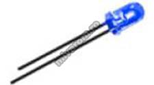 Led 3mm albastru transparent