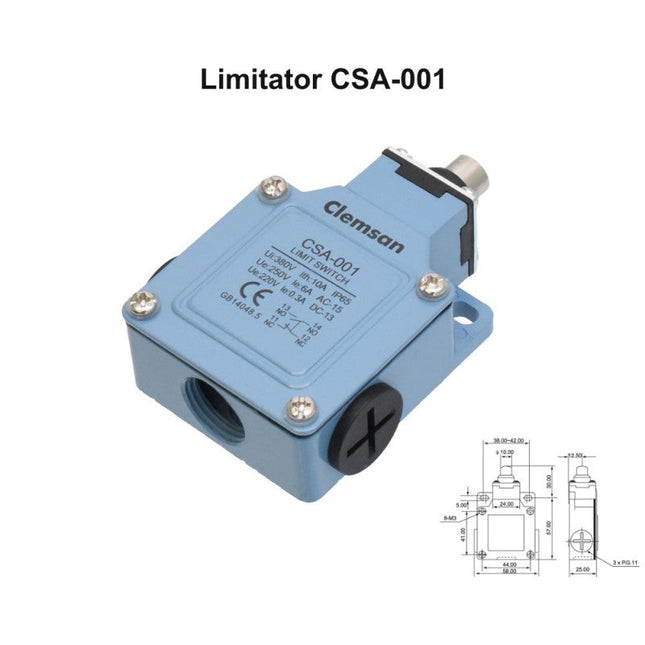 Intrerupator limitator cursa buton pentru protectie - Aparataj electric