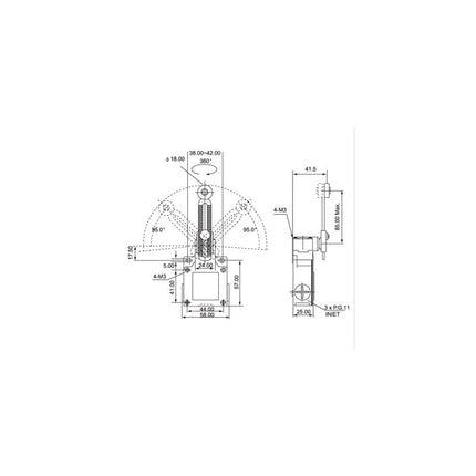 Intrerupator limitator cursa rola balasanta