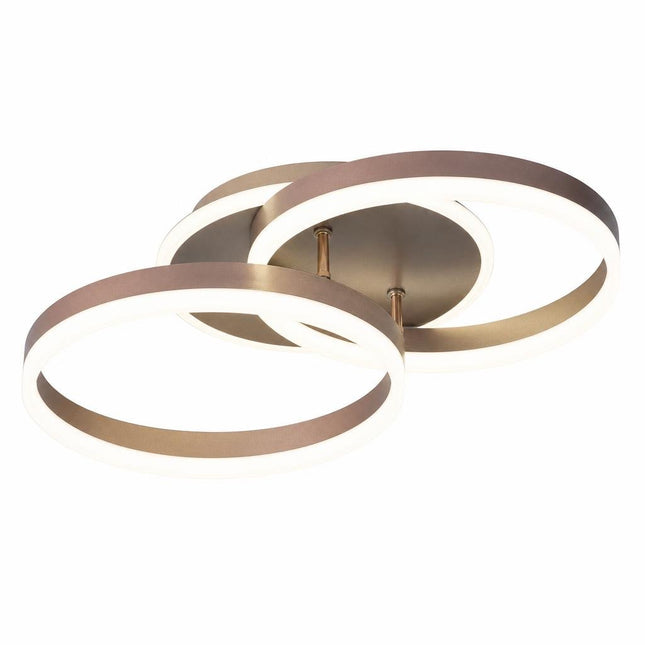Lustra led Dione 64W 2 brate 3800LM, 3 culori + telecomanda IR DL75L176