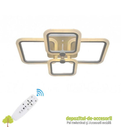 Lustra led Hebe 80W 3brate, 3 culori + telecomanda IR DL75L053