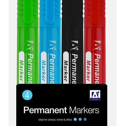 Marker permanent varf rotund rosu