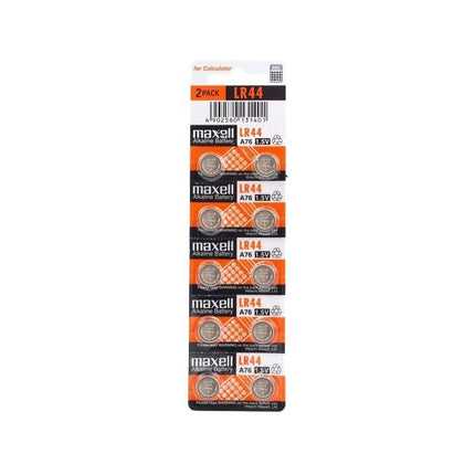 Baterii Ceas SR44SW AG13 LR44 G13 A76 1.5V 60mAh Maxell Blister 10