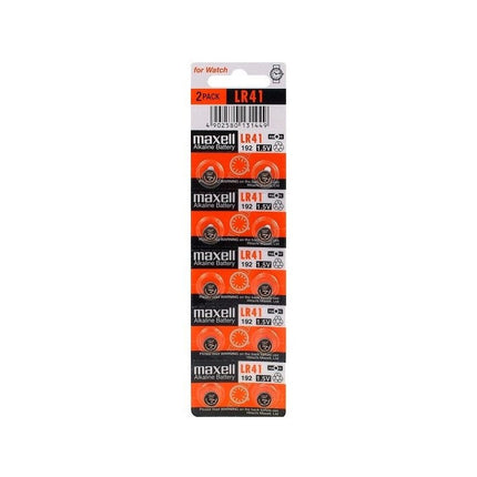 Baterii Ceas SR41SW AG3 LR41 192 1.5V 28mAh Maxell Blister 10
