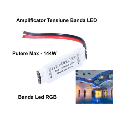 Amplificator mini fire RGB pentru instalatii