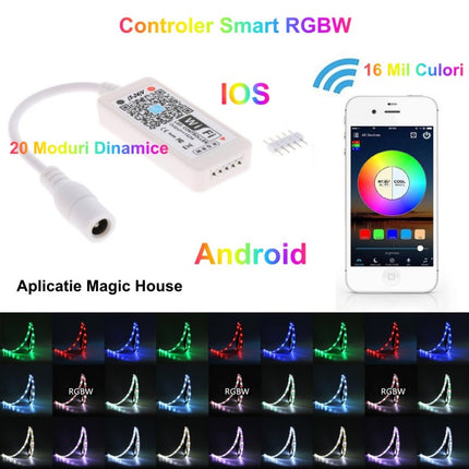 Mini controler smart banda led RGBW wifi 24V