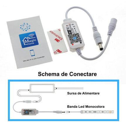 Controler mini monocolor smart wifi 5-24V 24V led