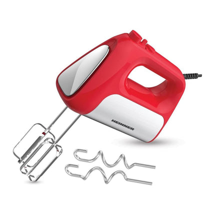Mixer de mana Heinner HM-DC500RD, 500 W, motor DC, 6 viteze + turbo, rosu