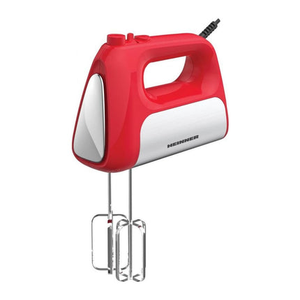 Mixer de mana Heinner HM-DC500RD, 500 W, motor DC, 6 viteze + turbo, rosu - imagine 3
