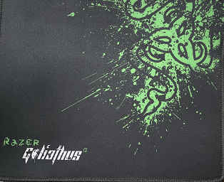 Mouse Pad GAMING panzat, negru cu verde, TED