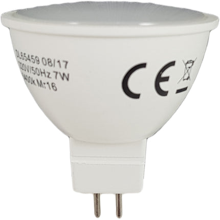 Bec Led MR16, model R50, 7W=55W, 6400K, lumina rece