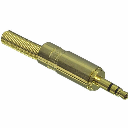 Mufa jack 3.5mm stereo gold