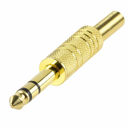 Mufa jack 6.3mm stereo gold