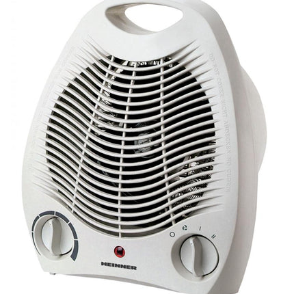 Aeroterma Heinner HFH-L2000WH, 2000 W, 2 trepte de putere, termostat reglabil, protectie la supraincalzire si rasturnare, Alb