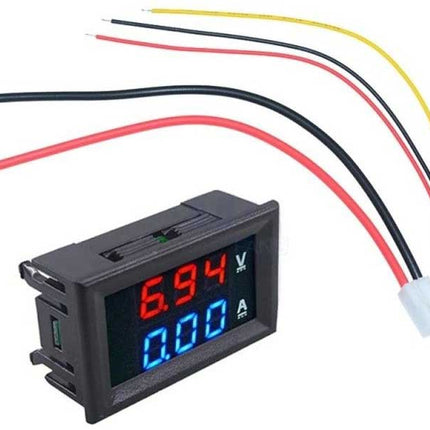Voltmetru/ampermetru panou DC 0-100V 0-10A
