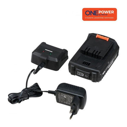Pachet acumulator 18 V 2.0 Ah + incarcator 0.5 A Heinner One Power HR-LPBI001