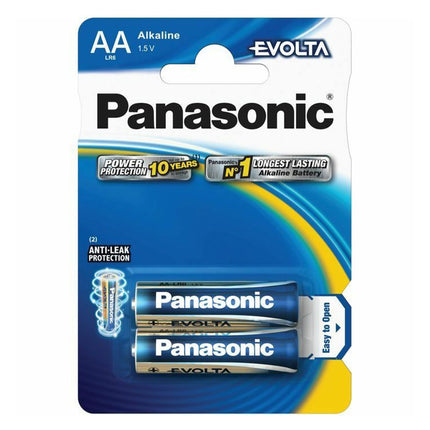 Baterii Alcaline AA LR6 1.5V Panasonic Evolta Blister 2