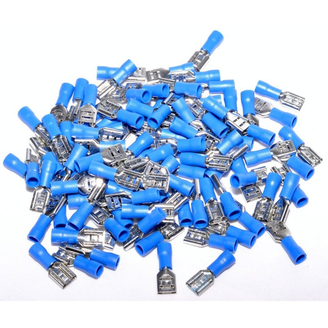 Papuci electrici albastri mama 6,3mm set 3mm