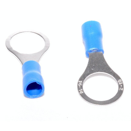 Papuci electrici izolati albastru tip inel 10mm